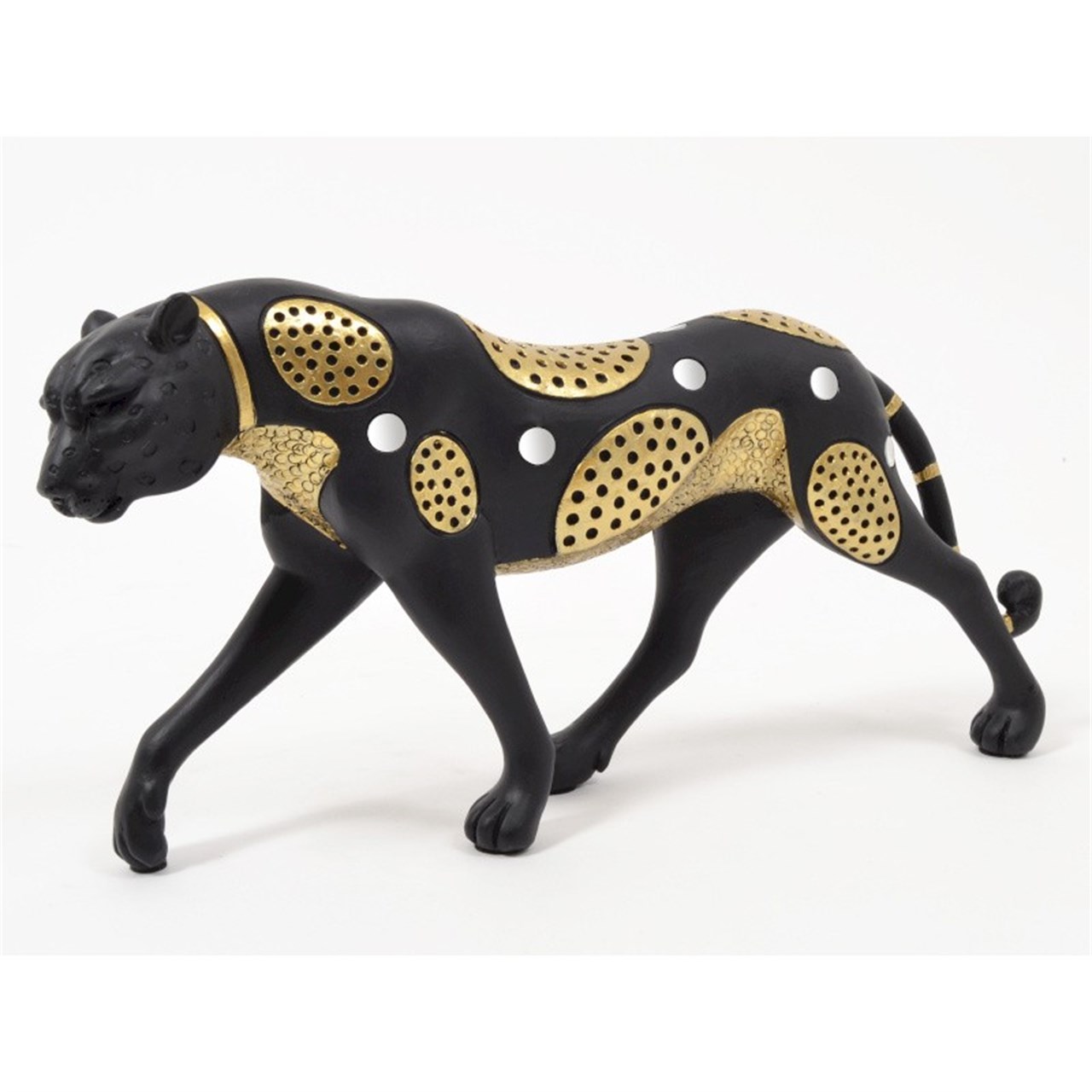 Black Leopard Statue Panthere Noir